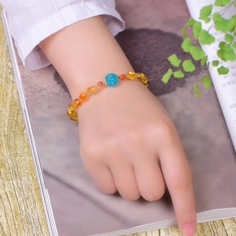 Fine JoursNeige Natural Stone Bracelets With Shape Yellow Beads and Pumpkin Bead Bracelet for Women Single lap Fashion Jewelry
Fine JoursNeige Natural Stone Bracelets With Shape Yellow Beads and Pumpkin Bead Bracelet for Women Single lap Fashion Jewelry