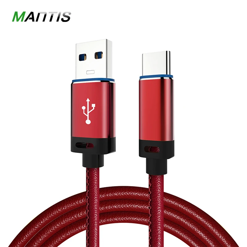 Богомол USB C кабель кожаный Тип для huawei 1 м 5V2A данных зарядки провод Samsung Galaxy