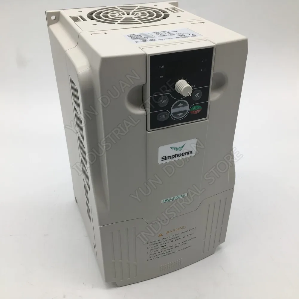 SUNFAR 7.5KW Universal Frequency Converter 10HP 1000Hz 1PH 220V Input 3PH 220V Output VFD for Router Engraving Spindle
SUNFAR 7.5KW Universal Frequency Converter 10HP 1000Hz 1PH 220V Input 3PH 220V Output VFD for Router Engraving Spindle
