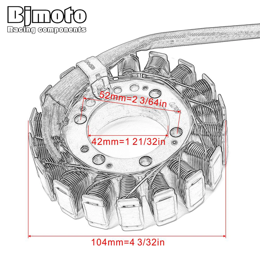 BJMOTO Motorcycle Ignition Magneto Stator Coil For Kawasaki ER650 ER-6N EX650 Ninja 650 Z650 ER650 ER6N 2012 2013 2014 2015 2016
BJMOTO Motorcycle Ignition Magneto Stator Coil For Kawasaki ER650 ER-6N EX650 Ninja 650 Z650 ER650 ER6N 2012 2013 2014 2015 2016