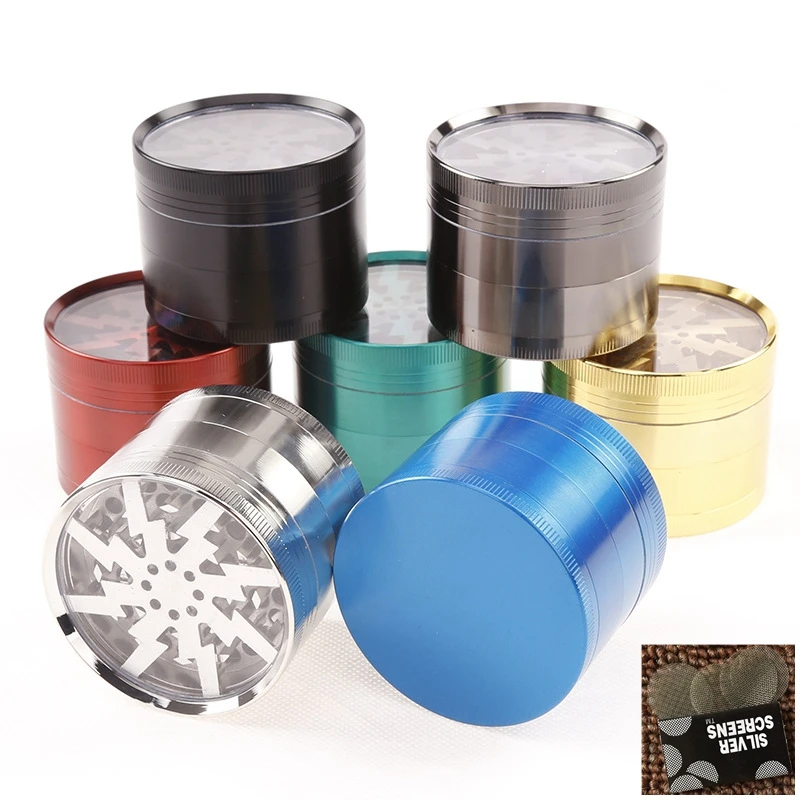 Hot 4 Layers Solid color 63mm lightning style metal material Smoking Herb Grinders Tobacco Cigarette Combustion piece gift
Hot 4 Layers Solid color 63mm lightning style metal material Smoking Herb Grinders Tobacco Cigarette Combustion piece gift