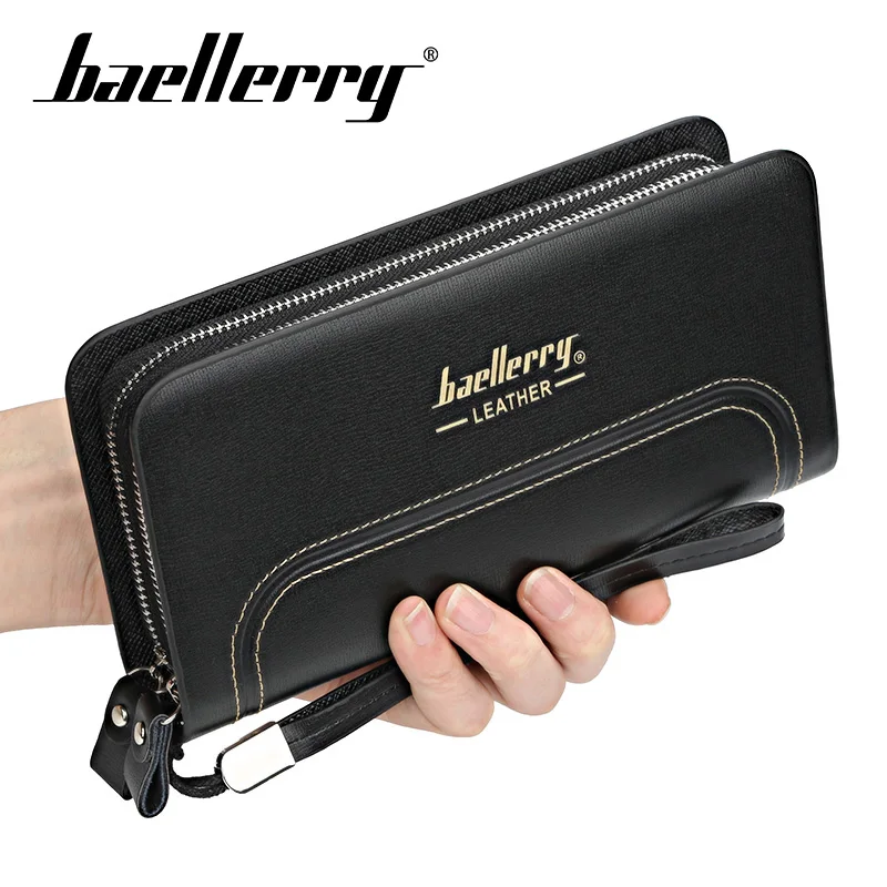 Baellery Double Zipper Men Long Wallets Vintage PU Leather Male Clutch Purse Phone Card Holder Mens Wallets
Baellery Double Zipper Men Long Wallets Vintage PU Leather Male Clutch Purse Phone Card Holder Mens Wallets