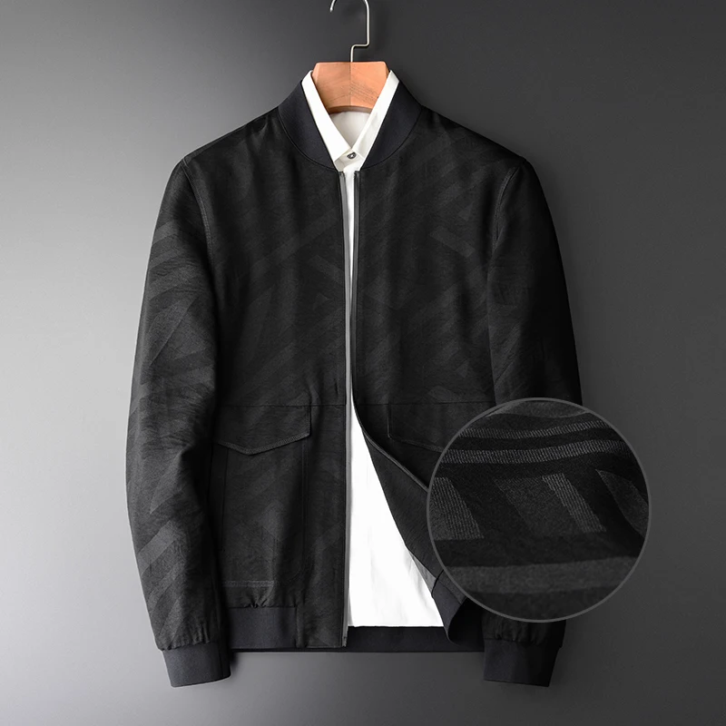 Minglu Male Jacket Fashion Yarn Dyed Baseball Collar Mens Jackets And Coats Hight Quality Autumn Slim Fit Zipper Jackets Man
Minglu Male Jacket Fashion Yarn Dyed Baseball Collar Mens Jackets And Coats Hight Quality Autumn Slim Fit Zipper Jackets Man