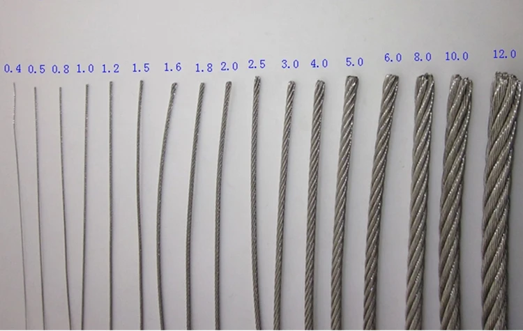 100M ss316 stainless steel 0.3mm wire rope alambre cable softer fishing lifting cable 7X7 Structure 0.4mm diameter
100M ss316 stainless steel 0.3mm wire rope alambre cable softer fishing lifting cable 7X7 Structure 0.4mm diameter