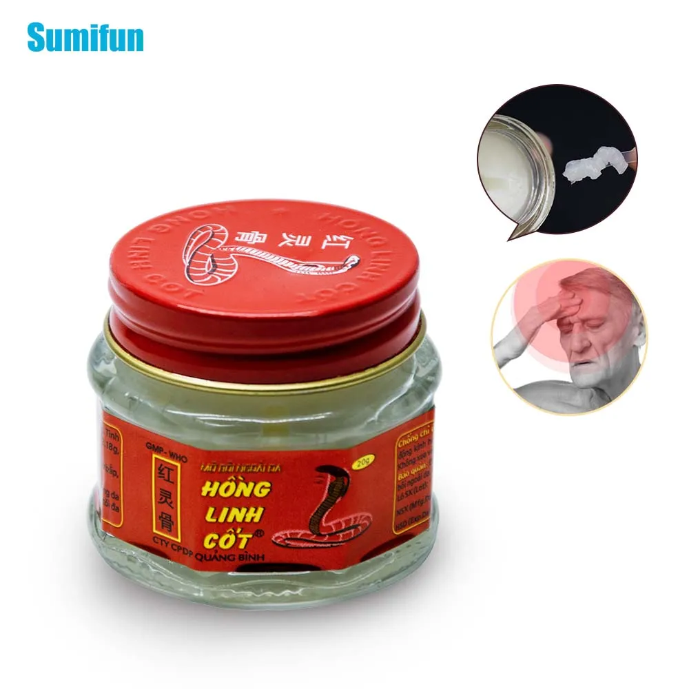 1Pcs 100% Original Vietnam Snake Balm Oil White Cream Pain Relief Ointment for Joint Arthritis Cold Dizziness Muscle Rub P0007
1Pcs 100% Original Vietnam Snake Balm Oil White Cream Pain Relief Ointment for Joint Arthritis Cold Dizziness Muscle Rub P0007