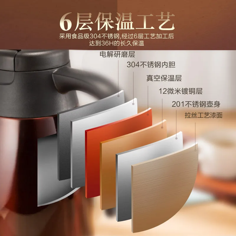 2.L high quality European style large household jug stainless steel vacuum double layer hot cold flask tea coffee water kettle
2.L high quality European style large household jug stainless steel vacuum double layer hot cold flask tea coffee water kettle