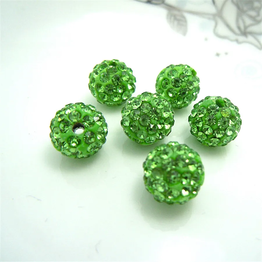 100pcs 10MM Light Green Color Austria Beads Crystal Disco Ball Beads Spacer Beads 6 row Crystal Clay Beads 27 Color
100pcs 10MM Light Green Color Austria Beads Crystal Disco Ball Beads Spacer Beads 6 row Crystal Clay Beads 27 Color