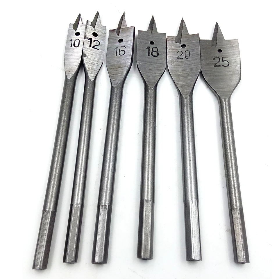 GOXAWEE 6pcs Power Drill Spade Bits Set DIY Assorted Sizes Wood Flat Drill Sets Woodworking Paddle Wood Boring Flat Drill Bit
GOXAWEE 6pcs Power Drill Spade Bits Set DIY Assorted Sizes Wood Flat Drill Sets Woodworking Paddle Wood Boring Flat Drill Bit