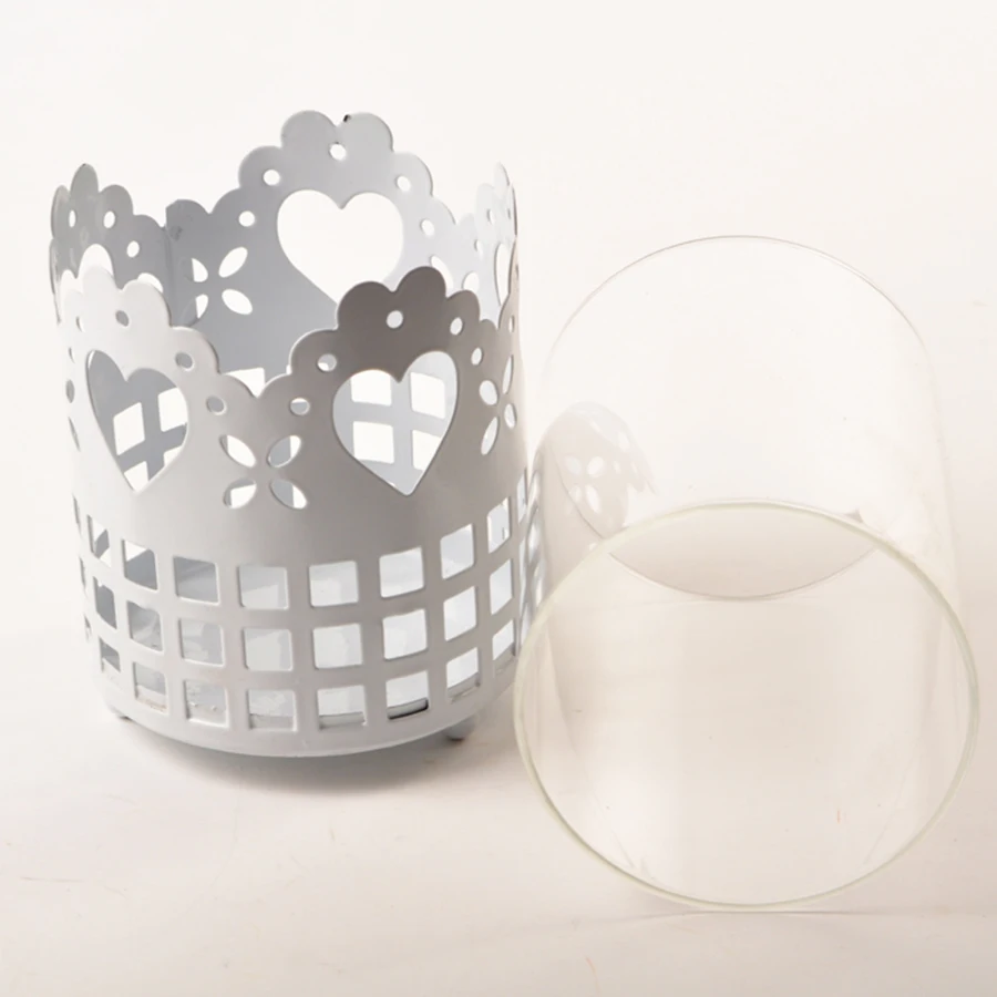 Glass Candle Holder Metal Flower Designs White Wedding Decoration Tealight Candle Holders Candelabra Bougeoir Chandelier 50KO297
Glass Candle Holder Metal Flower Designs White Wedding Decoration Tealight Candle Holders Candelabra Bougeoir Chandelier 50KO297