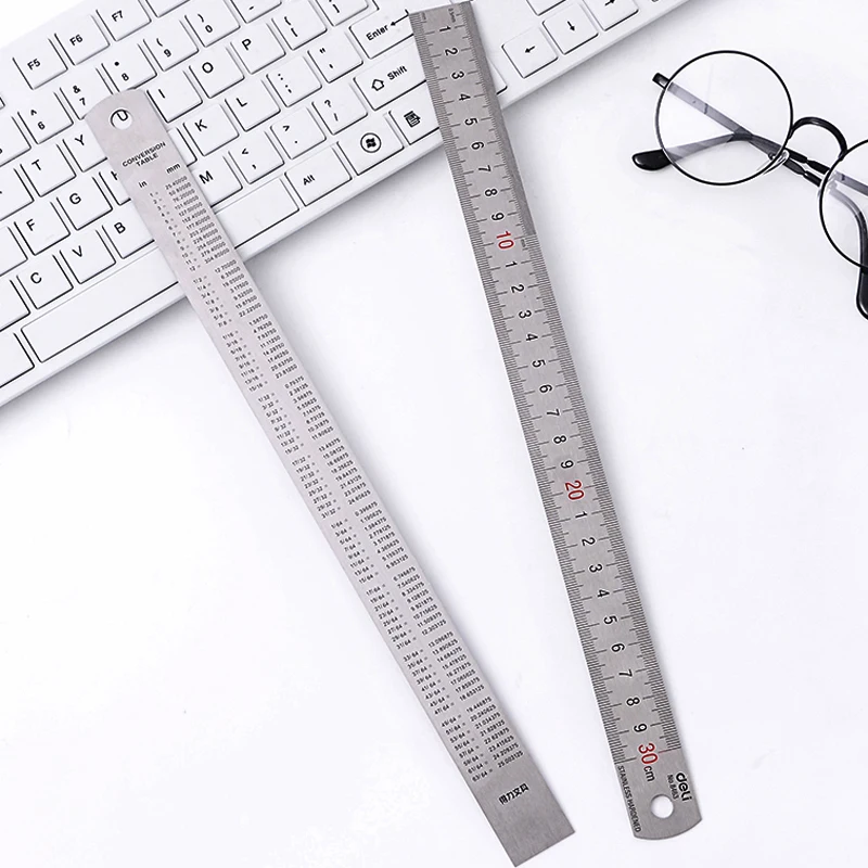 Novelty 30cm Metal Ruler Stainless Steel Straight Rulers Sided Measuring Tool Office School Supplies Stationery
Novelty 30cm Metal Ruler Stainless Steel Straight Rulers Sided Measuring Tool Office School Supplies Stationery