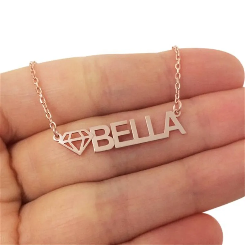 Name Necklace Stainless Steel Personalized Handmade Pendant Jewelry For Women Name Necklace Origami Diamond Bridesmaid Gift
Name Necklace Stainless Steel Personalized Handmade Pendant Jewelry For Women Name Necklace Origami Diamond Bridesmaid Gift