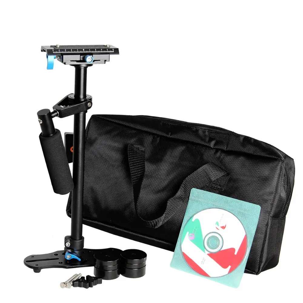 YELANGU S60L High Quality Aluminum Alloy Camera Stabilizer Adjustable 61cm Steadicam for Canon Nikon Sony DSLR Camera
YELANGU S60L High Quality Aluminum Alloy Camera Stabilizer Adjustable 61cm Steadicam for Canon Nikon Sony DSLR Camera