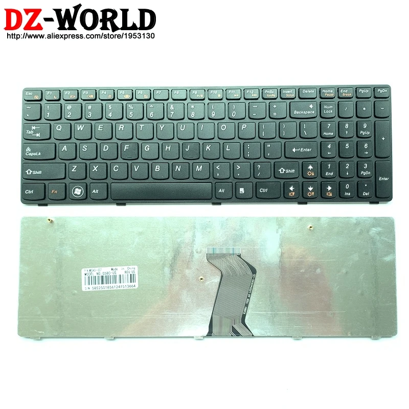 New US English Laptop keyboard for Lenovo G580 Z580A G585 Z585 G590 Black border laptop keyboard
New US English Laptop keyboard for Lenovo G580 Z580A G585 Z585 G590 Black border laptop keyboard