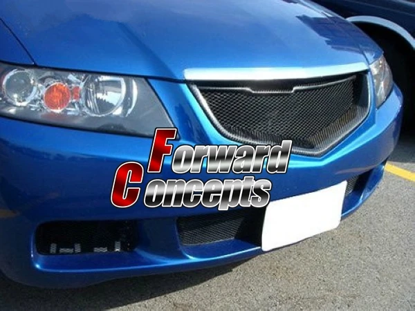 Подходит для углеродного волокна 2002 2005 Tsx Cl7 Cl9 Cm2 передний бампер верхняя сетчатая