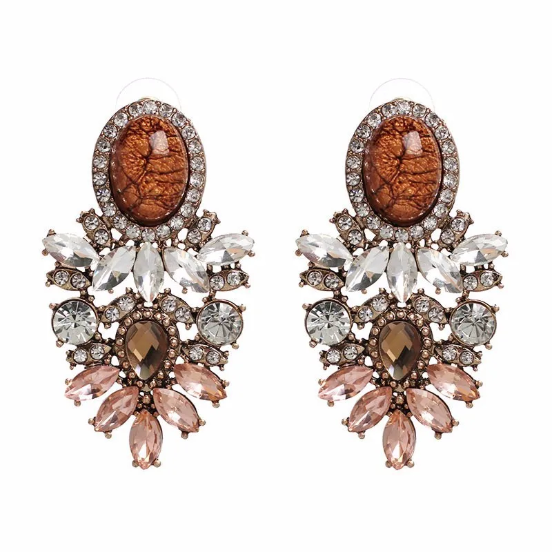 Wholesale Vintage Wholesale Good Quality Big Crystal Earring New Statement Fashion Bronze Drop Earrings For Women
Wholesale Vintage Wholesale Good Quality Big Crystal Earring New Statement Fashion Bronze Drop Earrings For Women