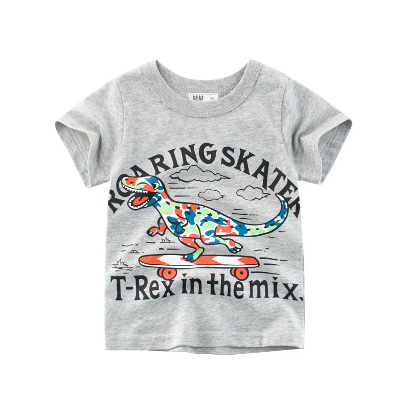 Children's Wear T-Shirt For Boy Modis Dinosaur Cartoon Pattern Boy Short Sleeve T-Shirt Wholesale Baby Clothes
Children's Wear T-Shirt For Boy Modis Dinosaur Cartoon Pattern Boy Short Sleeve T-Shirt Wholesale Baby Clothes