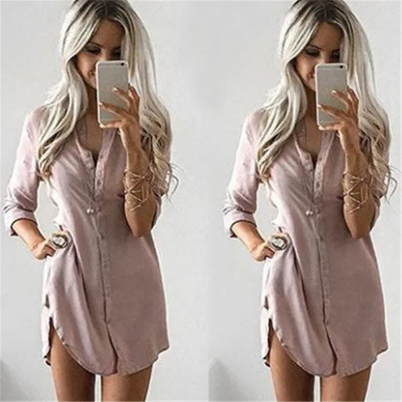 2017 Autumn Spring Women Long Solid color Shirts Size S-3XL All-match Long Sleeve Lady Casual Cotton Long section Blouse & Tops
2017 Autumn Spring Women Long Solid color Shirts Size S-3XL All-match Long Sleeve Lady Casual Cotton Long section Blouse & Tops