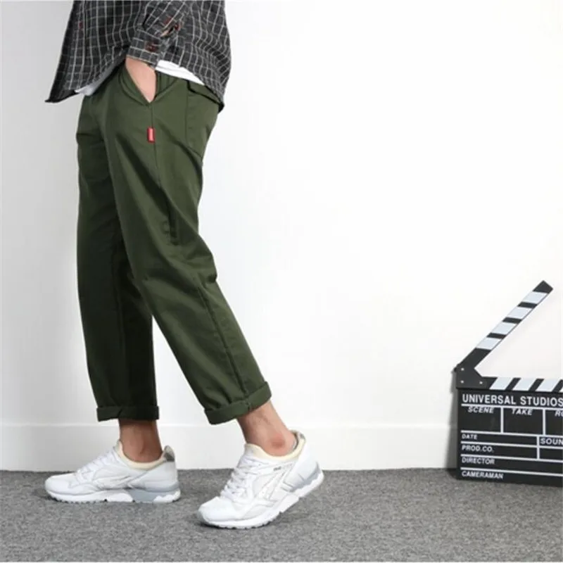 New Men Casual Pants Mens Joggers Cotton Fashion Pants Japan Style Men'S Pure Color Leisure Foot Trousers For Male A3784
New Men Casual Pants Mens Joggers Cotton Fashion Pants Japan Style Men'S Pure Color Leisure Foot Trousers For Male A3784
