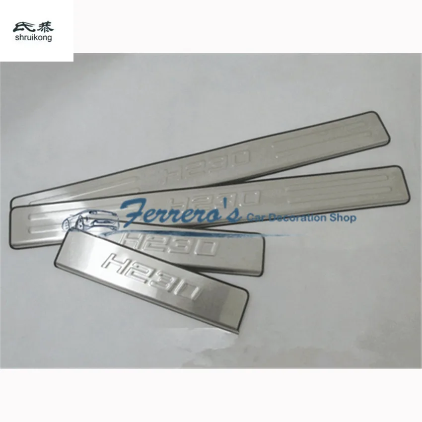 Free shipping 4Pcs Car-Styling Stainless Steel Outside Nerf Bar Door Sill Scuff Plate Suitable for Brilliance H230 Accessories
Free shipping 4Pcs Car-Styling Stainless Steel Outside Nerf Bar Door Sill Scuff Plate Suitable for Brilliance H230 Accessories