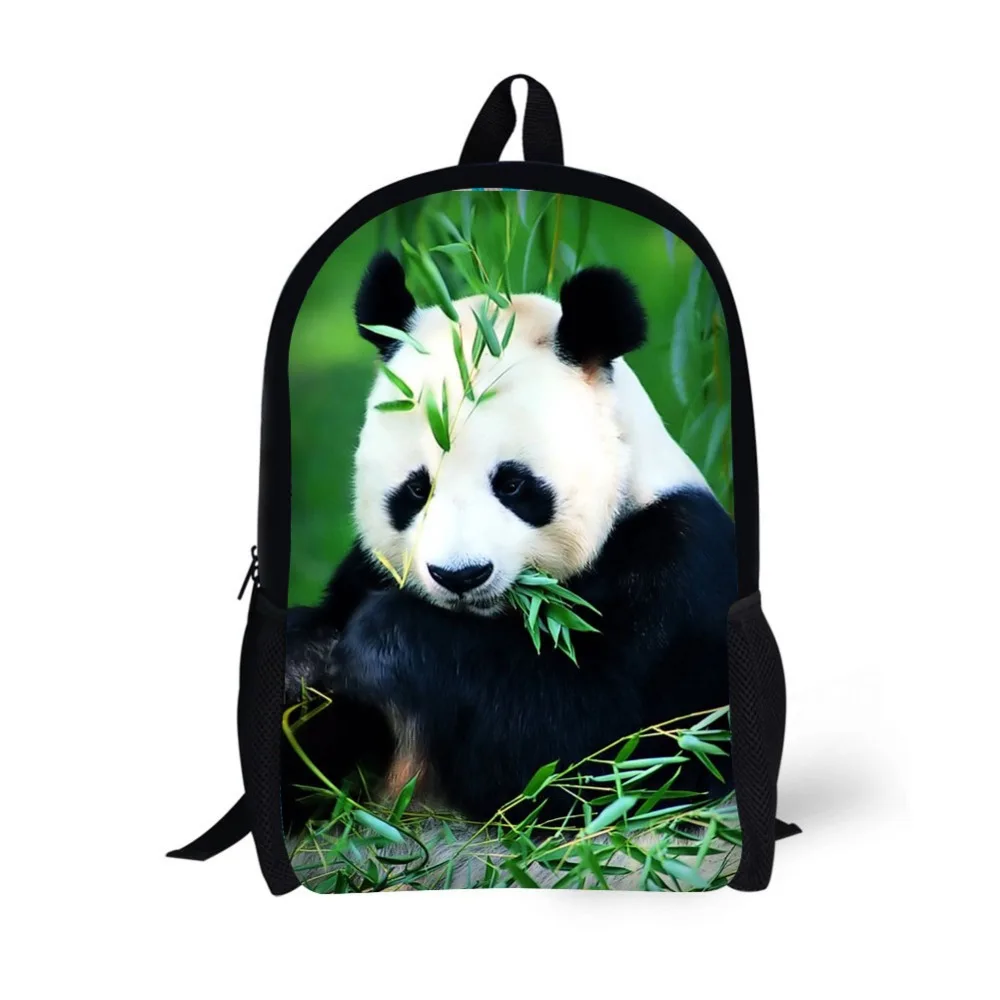 Фото Панда печати рюкзак детские школьные сумки для девочек подростков 17 дюймов