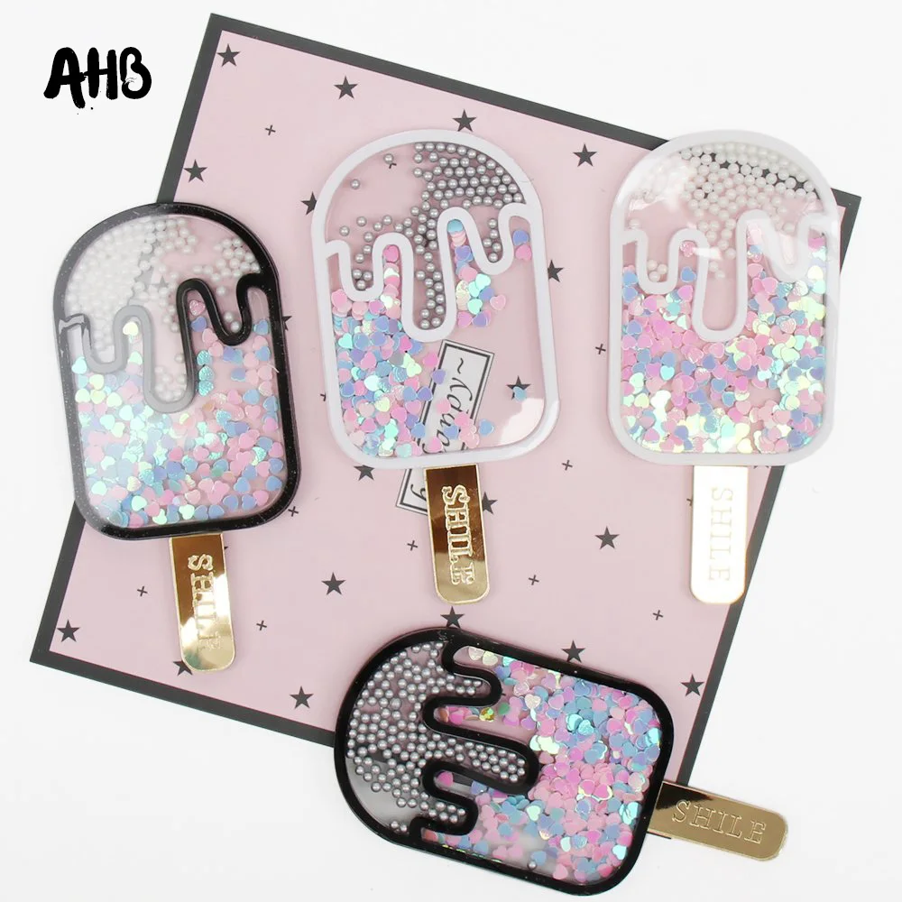 AHB 43mm*90mm Sequin Filling Acrylic Accessories Liquid Quicksand Cover For Phone DIY Sequin Ice Cream Patch Cases
AHB 43mm*90mm Sequin Filling Acrylic Accessories Liquid Quicksand Cover For Phone DIY Sequin Ice Cream Patch Cases