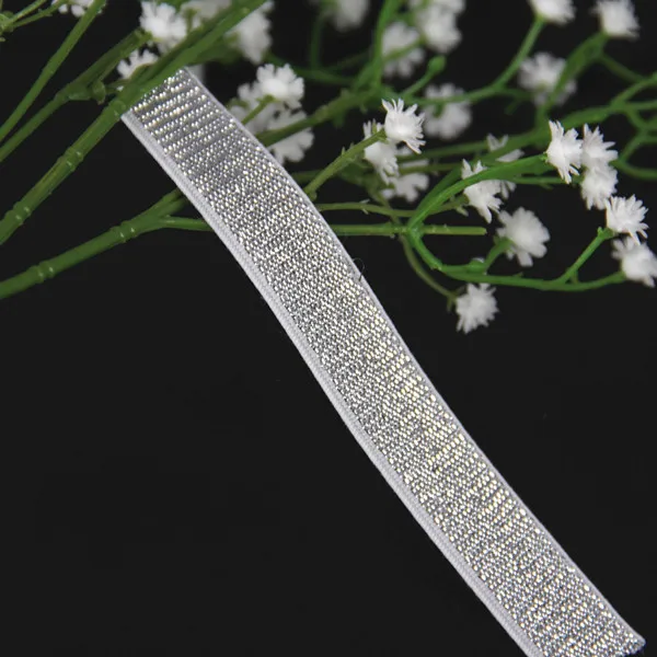 15mm White Silver Elastic Stretch Ribbon Tape Trim Applique Sewing Supplies Material Webbing for Costumes Strap Belt 40yd/T1107
15mm White Silver Elastic Stretch Ribbon Tape Trim Applique Sewing Supplies Material Webbing for Costumes Strap Belt 40yd/T1107