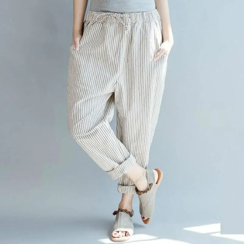 Rihschpiece 2018 Cotton Line Harem Pants Women Plus Size Trousers Sweatpants Jogger Stripe Loose Baggy Pant RZF553
Rihschpiece 2018 Cotton Line Harem Pants Women Plus Size Trousers Sweatpants Jogger Stripe Loose Baggy Pant RZF553