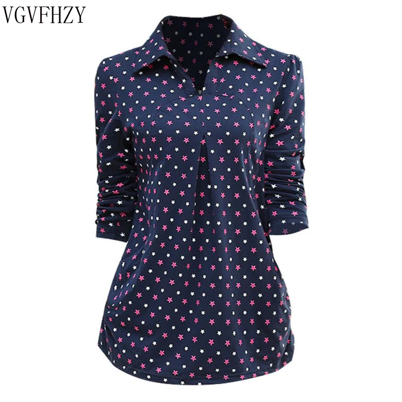 Mother Fall Blouse Large Size Fashion Casual Stand Collar Long Sleeve Polka Dot Middle-aged womens shirt tops and blouses Blusas
Mother Fall Blouse Large Size Fashion Casual Stand Collar Long Sleeve Polka Dot Middle-aged womens shirt tops and blouses Blusas