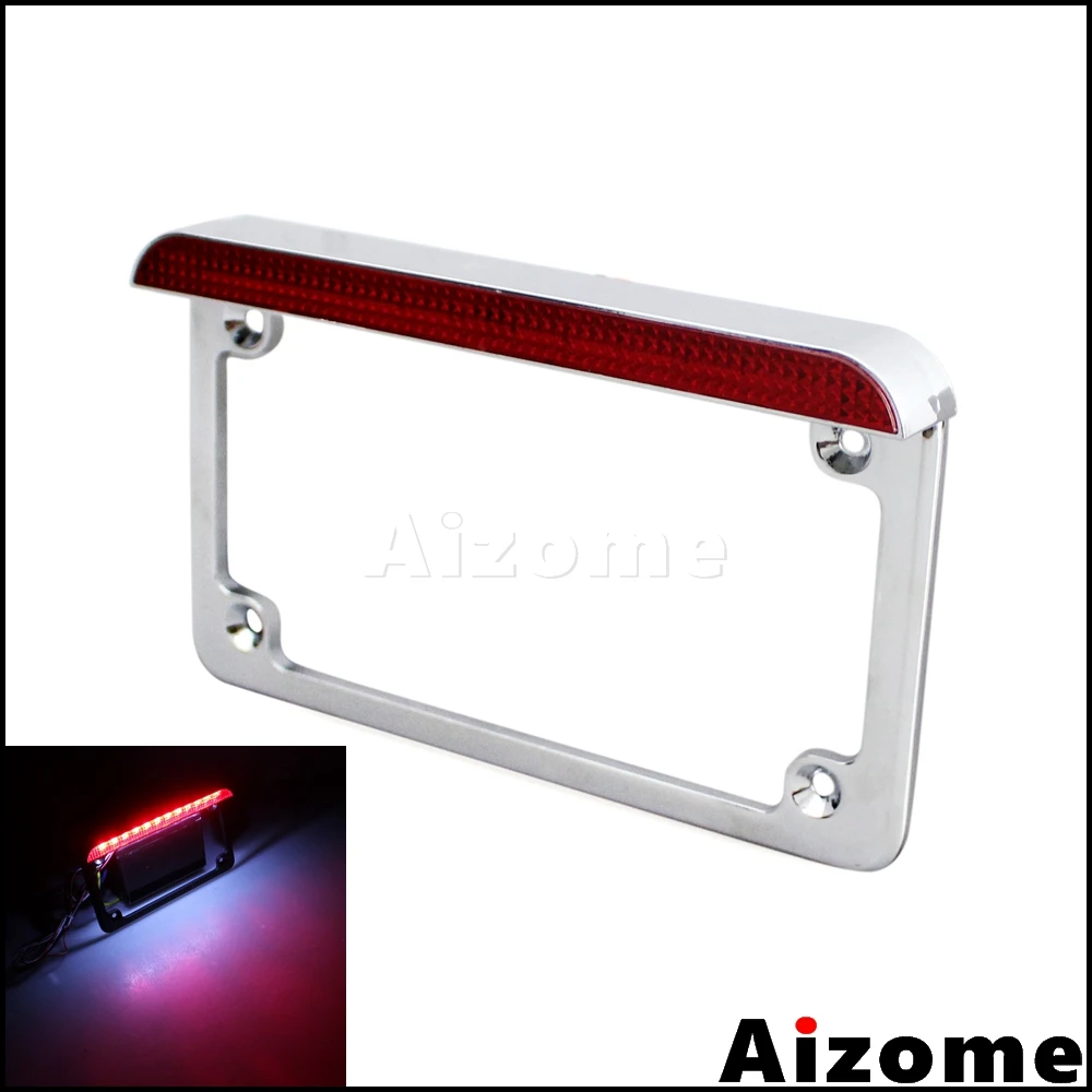 Aluminum Motorcycle Number Plate Holder 7x4" License Plate Frame w/ LED Tail Light Brake Lamp For Harley Cafe Racer Custom
Aluminum Motorcycle Number Plate Holder 7x4" License Plate Frame w/ LED Tail Light Brake Lamp For Harley Cafe Racer Custom