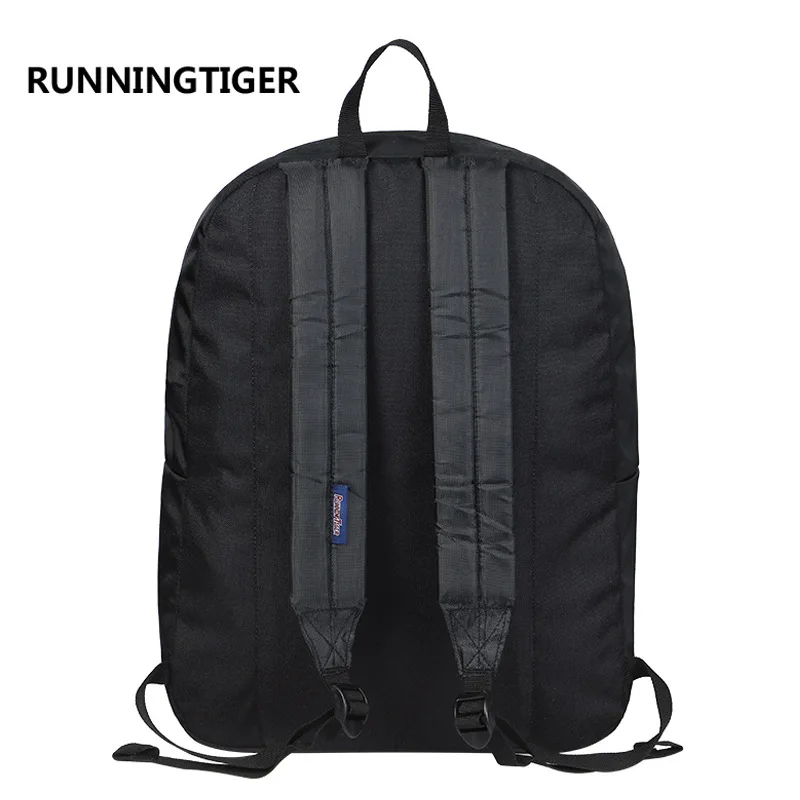 Черный рюкзак с тигром для бега мужчин и женщин новый простой винтажный ноутбука