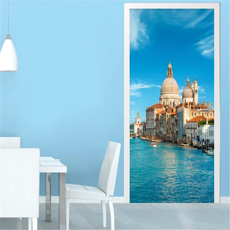 Home Decoration Door Sticker 3D Watery City Building Wallpaper Dining Room Living Room PVC Door Sticker Home Paste Vinyl Murals
Home Decoration Door Sticker 3D Watery City Building Wallpaper Dining Room Living Room PVC Door Sticker Home Paste Vinyl Murals