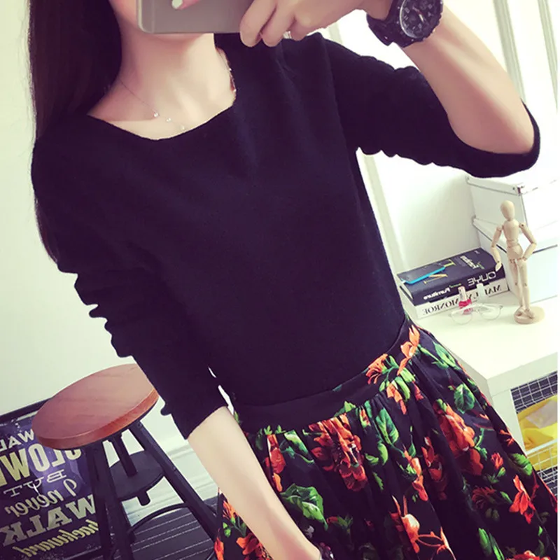 2016 new hot sale women's spring autumn o-neck long sleeve knit sweaters woman pure color knit pullovers shirt 4 colors
2016 new hot sale women's spring autumn o-neck long sleeve knit sweaters woman pure color knit pullovers shirt 4 colors