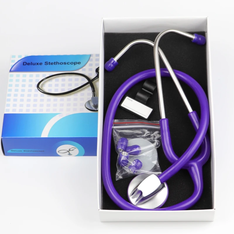 Purple Color Single Head Professional Cardiology Doctor Nurse Cardiology Medical Stethoscope
Purple Color Single Head Professional Cardiology Doctor Nurse Cardiology Medical Stethoscope