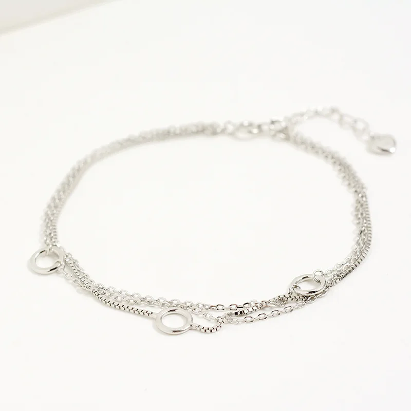 100% Authentic 925 Sterling Silver Three Layer Tassel Circles Charm Bracelets For Women European Style Personalized Bracelets 
100% Authentic 925 Sterling Silver Three Layer Tassel Circles Charm Bracelets For Women European Style Personalized Bracelets