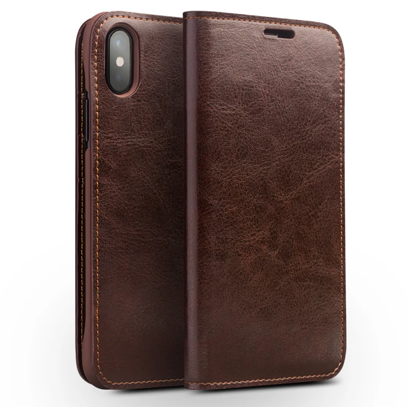 QIALINO Case for iPhone XS Handmade Genuine Leather Wallet Card Slot Bag Case for iPhone X Luxury Ultra Slim Flip Cover 5.8-inch
QIALINO Case for iPhone XS Handmade Genuine Leather Wallet Card Slot Bag Case for iPhone X Luxury Ultra Slim Flip Cover 5.8-inch