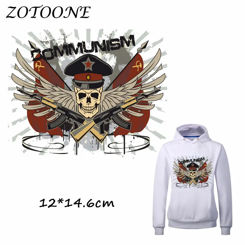 ZOTOONE Iron on Patches for Clothes Heat Transfer Communism Gun Skull Patch T Shirt Stickers for DIY Accessory Applique Kids C
ZOTOONE Iron on Patches for Clothes Heat Transfer Communism Gun Skull Patch T Shirt Stickers for DIY Accessory Applique Kids C