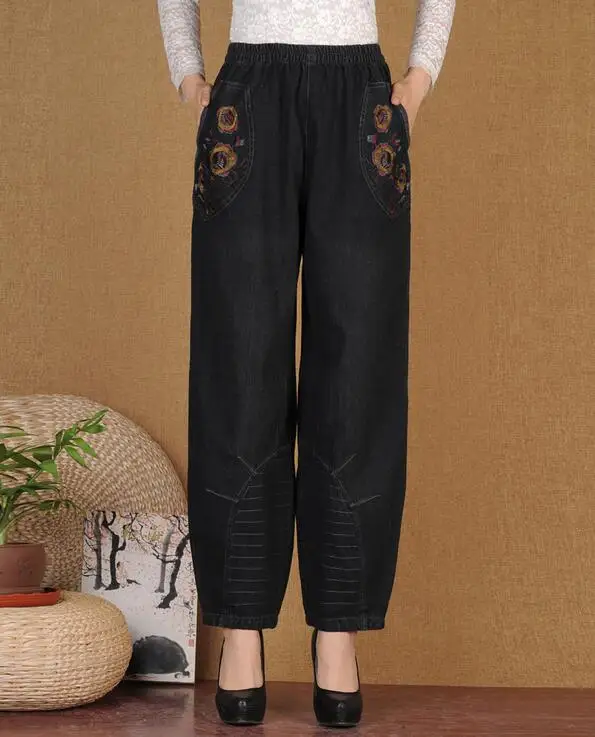 L-5XL Hot / Spring Women New Fashion Big Yards Embroidered Loose Wide-legged High Waist Jeans Pants
L-5XL Hot / Spring Women New Fashion Big Yards Embroidered Loose Wide-legged High Waist Jeans Pants