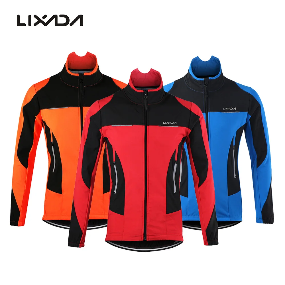 

Lixada одежда для велоспорта на открытом воздухе куртка зимняя теплая куртка с длинным рукавом водонепроницаемая Спортивная одежда для верхо...
