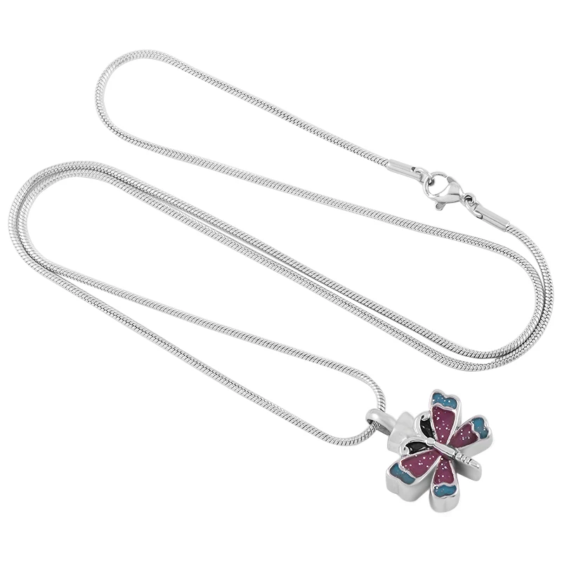 IJD9353 Stainless Steel Cremation Tricolor Butterfly Memorial Necklace Pendant Ashes Urn Charm Gifts For Women Jewelry
IJD9353 Stainless Steel Cremation Tricolor Butterfly Memorial Necklace Pendant Ashes Urn Charm Gifts For Women Jewelry