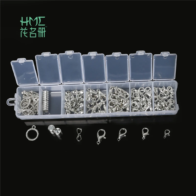 White K Color About 96 Buckle Mixed Type Package For Making Bracelet Necklace Earring Jewelry Findings Accessories Manual DIY
White K Color About 96 Buckle Mixed Type Package For Making Bracelet Necklace Earring Jewelry Findings Accessories Manual DIY