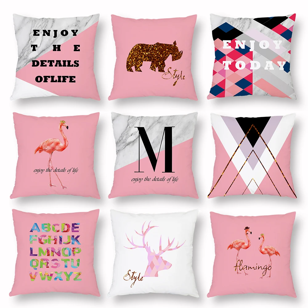 Pink Flamingo Cushion Cover Home Decor Bear Giraffe Pattern Decorative Polyester Pillowcase Sofa Bed Living Room Enjoy Your Life
Pink Flamingo Cushion Cover Home Decor Bear Giraffe Pattern Decorative Polyester Pillowcase Sofa Bed Living Room Enjoy Your Life