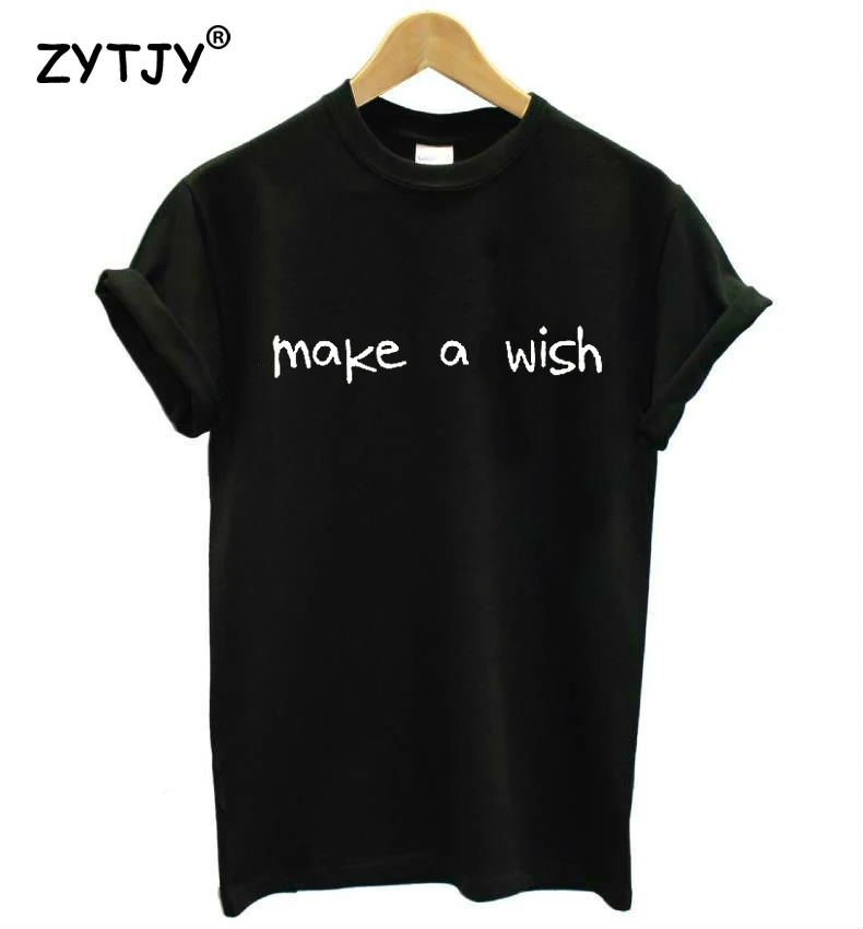 Женская футболка с буквенным принтом Make A Wish, повседневная хлопковая хипстерская забавная футболка для девочек, футболки Tumblr, Прямая постав...
Женская футболка с буквенным принтом Make A Wish, повседневная хлопковая хипстерская забавная футболка для девочек, футболки Tumblr, Прямая постав...