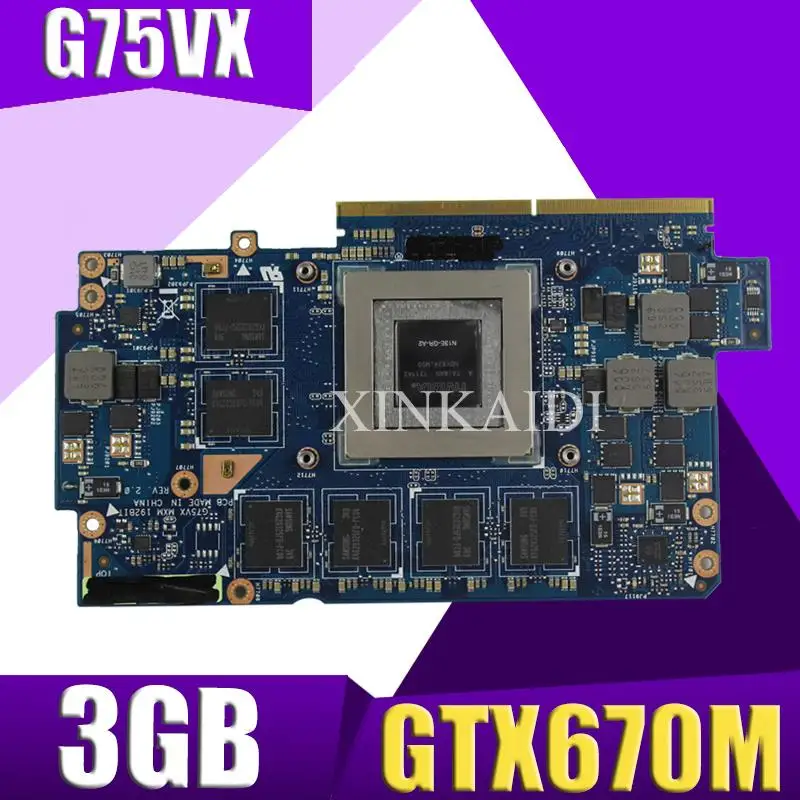 Видеокарта XinKaidi для ASUS G75V G75VX, 3 Гб GTX670M, самая высокая конфигурация, графическая карта, 100% протестирована, бесплатная доставка
Видеокарта XinKaidi для ASUS G75V G75VX, 3 Гб GTX670M, самая высокая конфигурация, графическая карта, 100% протестирована, бесплатная доставка
