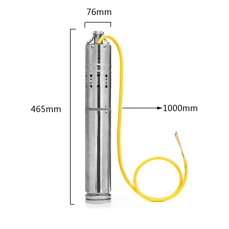 DC12V/18V 110W 20M Max Head Submersibel Bore Hole Deep Well Pump Farm & Ranch Solar Powered Sewage Pump Irrigation for Garden
DC12V/18V 110W 20M Max Head Submersibel Bore Hole Deep Well Pump Farm & Ranch Solar Powered Sewage Pump Irrigation for Garden