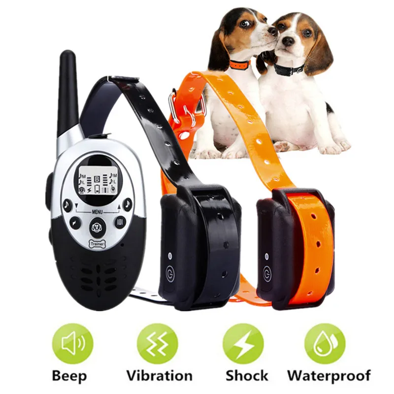 Electric Dog Training Collar Remote Pet Vibration Shock Beep Collar Puppy Dog Bark Stop Control Trainer for Medium Large Dog
Electric Dog Training Collar Remote Pet Vibration Shock Beep Collar Puppy Dog Bark Stop Control Trainer for Medium Large Dog