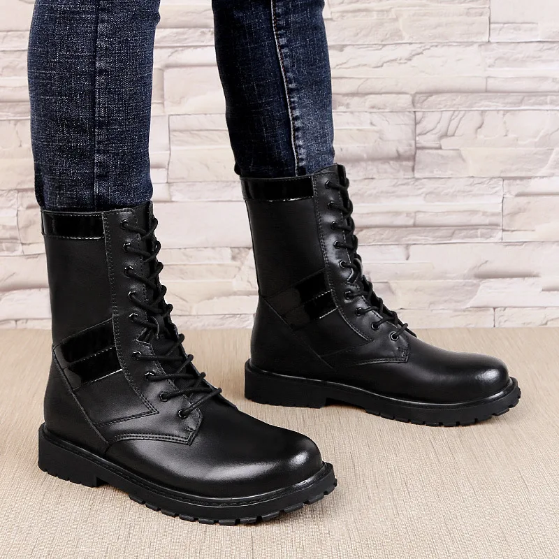 REETENE Genuine Leather Men Snow Boots High Military Combat Army Boots Men Outdoor Breathable Ankle Boots Botas Tacticos Zapatos
REETENE Genuine Leather Men Snow Boots High Military Combat Army Boots Men Outdoor Breathable Ankle Boots Botas Tacticos Zapatos