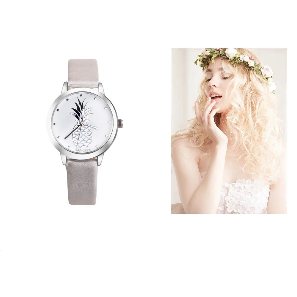 #5002PAPHITAK Womens Pineapple Faux Leather Analog Quartz Watch reloj mujer New Arrival Freeshipping Hot Sales
#5002PAPHITAK Womens Pineapple Faux Leather Analog Quartz Watch reloj mujer New Arrival Freeshipping Hot Sales