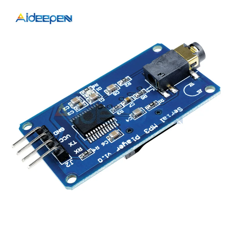 

DC 3.2-5.2V YX5300 UART TTL Serial Control MP3 Music Player Module Support MP3/WAV Micro SD/SDHC Card For Arduino/AVR/ARM/PIC