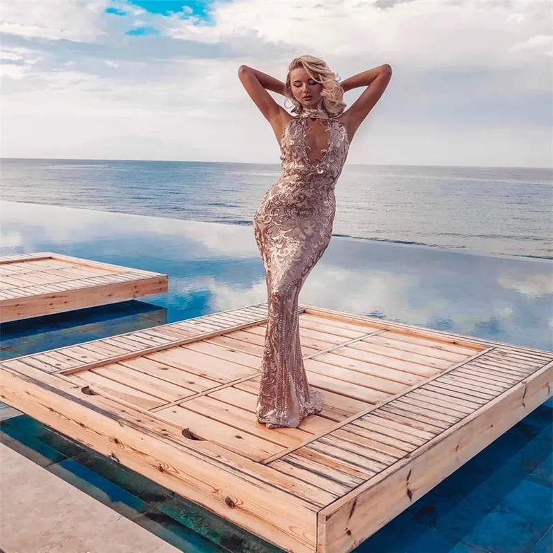 Long Summer dresses sequined for women elegant Sexy High-Neck Hollow out Deep V-Neck Maxi Night Party Woman Clothing
Long Summer dresses sequined for women elegant Sexy High-Neck Hollow out Deep V-Neck Maxi Night Party Woman Clothing