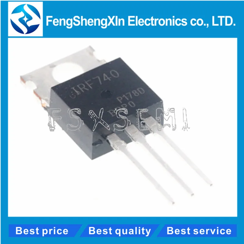 10pcs/lot New IRF740 TO-220 IRF740PBF HEXFET POWER MOSFET N-Chan 400V 10 Amp TO-220 Triode Transistor
10pcs/lot New IRF740 TO-220 IRF740PBF HEXFET POWER MOSFET N-Chan 400V 10 Amp TO-220 Triode Transistor